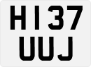 License plate of the United Kingdom, 1983 year system