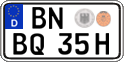 German license plate, Plates for oldtimers (type 
