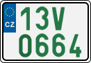 License plate of the Czech Republic, Oldtimers (2001)