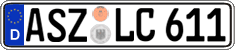 German license plate, Regular plates