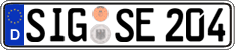 German license plate, Regular plates