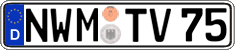 German license plate, Regular plates
