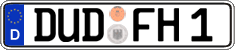 German license plate, Regular plates