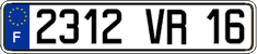 French license plate, FNI