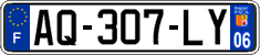 French license plate, SIV (ordinary)