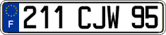 French license plate, FNI