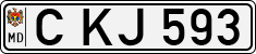 License plate of Moldova, Cars (1992)