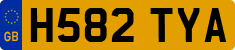 License plate of the United Kingdom, 1983 year system
