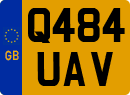 License plate of the United Kingdom, 1983 year system