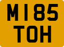 License plate of the United Kingdom, 1983 year system