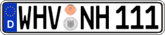 German license plate, Regular plates