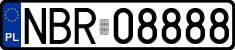 License plates of Poland, Regular car plates