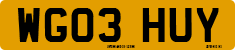 License plate of the United Kingdom, 2001 year system