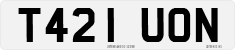 License plate of the United Kingdom, 1983 year system