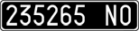 License plate of Italy, Cars (1927 year series)