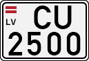 License plate of Latvia, Regular car plates