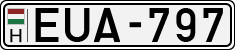 license plates of Hungary, Cars (1990)
