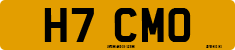License plate of the United Kingdom, 1983 year system