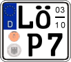 German license plate, Seasonal plates