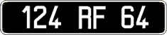 French license plate, FNI