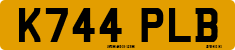 License plate of the United Kingdom, 1983 year system