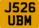 License plate of the United Kingdom, 1983 year system