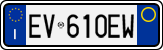 License plate of Italy, Cars (1994 year series)