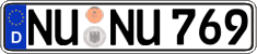 German license plate, Regular plates