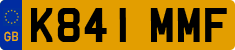 License plate of the United Kingdom, 1983 year system