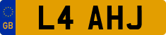 License plate of the United Kingdom, 1983 year system