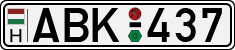 license plates of Hungary, Cars (1990)