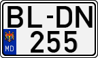 License plate of Moldova, Cars (1992)