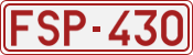 License plate of Belgium, 1951 year system