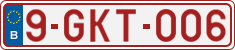 License plate of Belgium, Vanity Plates (2010)