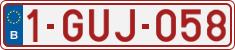 License plate of Belgium, Regular plates (2010)