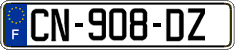 French license plate, SIV (ordinary)