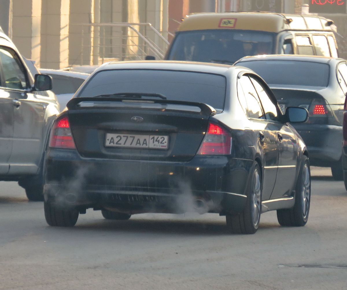 а 277 аа 142, Subaru Legacy 4th gen Sedan (B4) (BL), 2003–2009