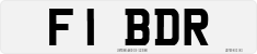 License plate of the United Kingdom, 1983 year system