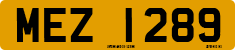 License plate of the United Kingdom, Northern Ireland (1966)