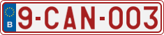 License plate of Belgium, Vanity Plates (2010)