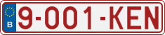 License plate of Belgium, Vanity Plates (2010)