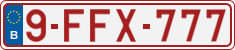 License plate of Belgium, Vanity Plates (2010)