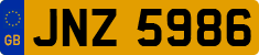 License plate of the United Kingdom, Northern Ireland (1966)