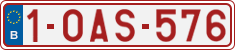 License plate of Belgium, Regular plates (2010)