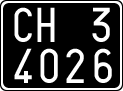 License plate of Italy, Cars (1927 year series)
