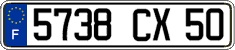 French license plate, FNI