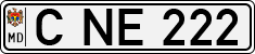 License plate of Moldova, Cars (1992)