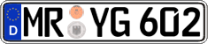 German license plate, Regular plates