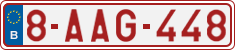License plate of Belgium, Regular plates (2010)