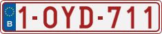 License plate of Belgium, Regular plates (2010)